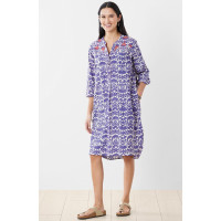 Parineet Long-Sleeve Shirt/Dress - Mystic purple